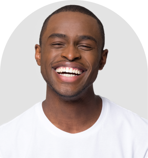 man smiling nice teeth